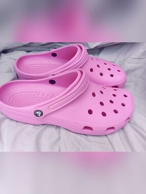 Women's Pink Crocs size 12